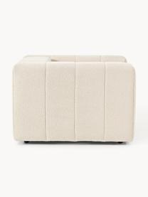 Fauteuil lounge en bouclette Lena, Bouclette beige clair, larg. 133 x prof. 106 cm