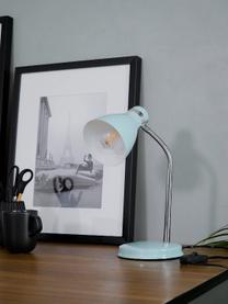 Petite lampe de bureau Study, Bleu-gris, larg. 12 x haut. 34 cm