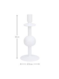 Chandelier verre recyclé blanc Bulb, 2 pièces, Verre recyclé, Blanc, brillant, Ø 13 x haut. 30 cm