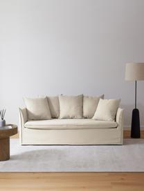 Sofa Mila (2-Sitzer), Bezug: 100% Polyester Der hochwe, Gestell: Kieferholz, Faserplatte, , Webstoff Beige, B 190 x T 93 cm