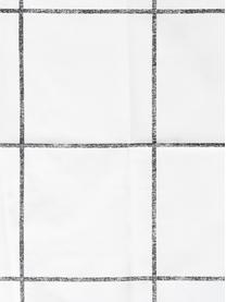Housse de couette en percale Juna, Blanc, noir, larg. 140 x long. 200 cm