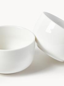 Porzellan Dipschälchen Nessa, 3 Stück, Hochwertiges Hartporzellan, Off White, glänzend, Ø 11 x H 6 cm