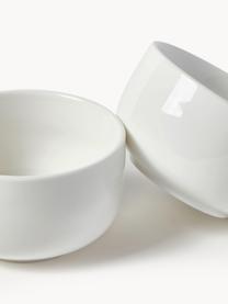 Bols à apéritif en porcelaine Nessa, 3 pièces, Porcelaine de haute qualité, émaillé, Blanc cassé, haute brillance, Ø 11 x haut. 6 cm