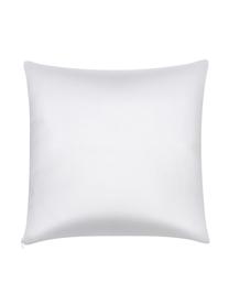 Housse de coussin 40x40 orange blanc Corey, Orange, blanc