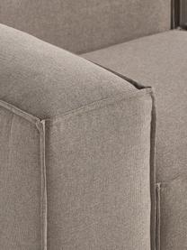 Modulares XL-Ecksofa Lennon, Bezug: 100 % Polyester Der strap, Gestell: Massives Kiefernhol, Sper, Webstoff Taupe, B 329 x T 269 cm, Eckteil links