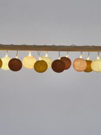 Ghirlanda a LED Colorain, 378 cm, Lanterne: poliestere certificato WF, Ruggine, giallo senape, rosa chiaro, bianco, Lung. 378 cm