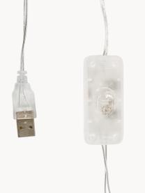 Ghirlanda a LED Colorain, 378 cm, Lanterne: poliestere certificato WF, Ruggine, giallo senape, rosa chiaro, bianco, Lung. 378 cm