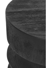 Runder Beistelltisch Ringo aus Mangoholz, Mangoholz, Schwarz, Ø 29 x H 48 cm