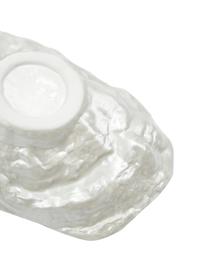Porzellan-Dipschalen Kelia in Muschelform, 2 Stück, Porzellan, Weiß, B 13 x H 4 cm