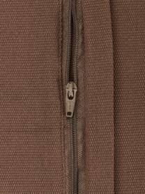 Housse de coussin en coton brun Mads, 100 % coton, Brun, larg. 30 x long. 50 cm
