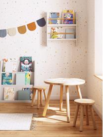 Mesa infantil redonda de madera de caucho Dilcia, Hevea, Hevea, Ø 55 x Al 48 cm