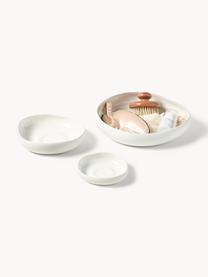 Set di 3 ciotole decorative Alice, Gres, Bianco, Set in varie misure