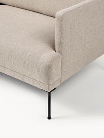 Kleines Ecksofa Fluente, Bezug: 100 % Polyester Der strap, Gestell: Massives Kiefernholz, Bir, Füße: Metall, pulverbeschichtet, Webstoff Beige, B 198 x T 152 cm, Eckteil links