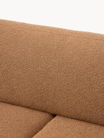 Sofá en tejido bouclé Lilo (3 plazas), Tapizado: bouclé (93% poliéster, 6%, Patas: plástico acolchado Este p, Bouclé marrón claro, An 230 x F 93 cm
