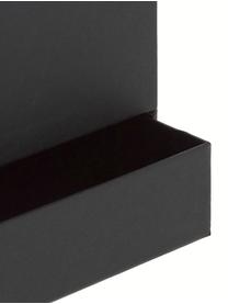 Organizador de escritorio Greta, Cartón laminado macizo
(100% papel reciclado), Negro, An 24 x Al 18 cm