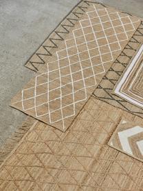 Handgefertigter Jute-Teppich Eckes, 100% Jute, Beige, B 80 x L 150 cm (Grösse XS)