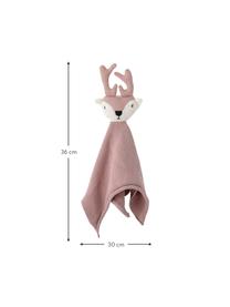 Doudou Deer, Rivestimento: cotone, certificato Oeko-, Rosa, Larg. 30 x Lung. 36 cm