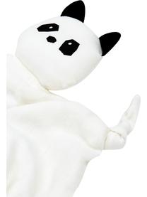 Doudou bébé Agnete, 100% coton biologique, certifié Oeko-Tex, Blanc, noir, larg. 35 x long. 35 cm