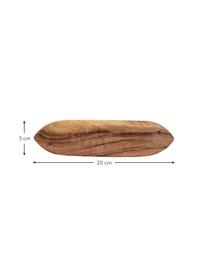 Plat de service bois d'acacia Evely, 5 x 20 cm, Brun