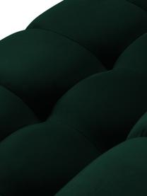 Divano angolare 5 posti in velluto Mamaia, Rivestimento: velluto 100% poliestere (, Struttura: Pino massiccio, truciolat, Velluto verde bottiglia, ottonato, Larg. 293 x Prof. 185 cm, chaise-longue a sinistra
