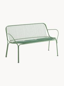 Banc de jardin Hiray, Acier galvanisé, laqué, Vert sauge, larg. 121 x prof. 68 cm