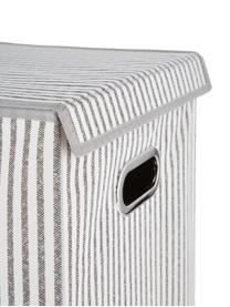 Portabiancheria Stripes, Manico: metallo, Beige, color crema, Larg. 32 x Alt. 57 cm