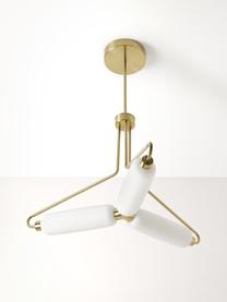 Lámpara de techo LED Tate, Anclaje: metal latón, Dorado, blanco, Ø 82 x Al 83 cm