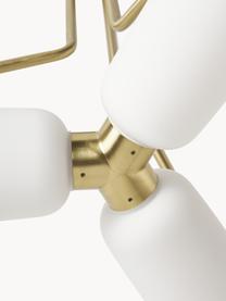 LED-Pendelleuchte Tate, Goldfarben, Weiß, Ø 82 x H 83 cm