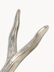 Svícen Antlers, Transparentní, stříbrná, Š 33 cm, V 25 cm