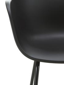 Sedia da giardino Claire, Gambe: metallo verniciato a polv, Nero, Larg. 60 x Prof. 54 cm