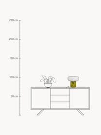 Tafellamp Crave uit geverfde glas, Groen, transparant, Ø 33 x H 30 cm