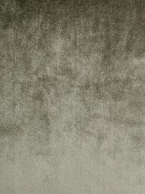 Samt-Kissen Ombre in Khaki mit Fransen, mit Inlett, Bezug: 100% Polyestersamt, Khaki, B 45 x L 45 cm