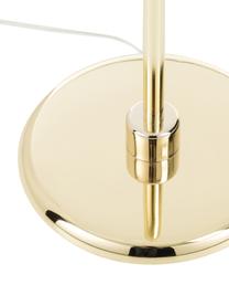 Design-Stehlampe Saint in Gold, Lampenschirm: Glas, Weiss, Messing, 30 x 140 cm