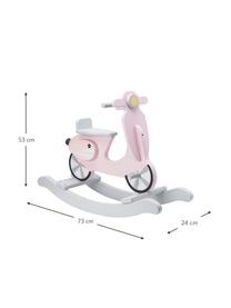 Kinderschaukel Scooter, Holz, Rosa, Weiss, B 73 x H 53 cm