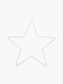 Estrella luminosa LED Silhouet, 21 cm, a pilas, Metal pintado, Blanco, An 20 x F 21 cm