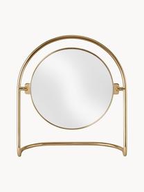 Miroir de maquillage rond Nimbus, Laiton, larg. 24 x haut. 26 cm