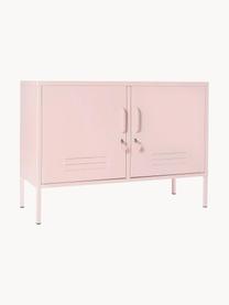 Metalen dressoir The Lowdown, Gepoedercoat staal, Lichtroze, B 100 x H 72 cm