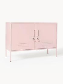 Metall-Sideboard The Lowdown, Stahl, pulverbeschichtet, Hellrosa, B 100 x H 72 cm