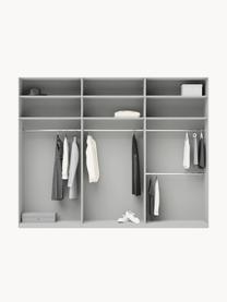 Armario modular Leon, 6 puertas (300 cm), diferentes variantes, Estructura: tablero aglomerado revest, Gris claro, Interior Basic (An 300 x Al 200 cm)