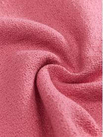 Federa arredo in cotone rosa con frange decorative Lorel, 100% cotone, Rosa, Larg. 30 x Lung. 50 cm