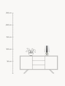 Stolní LED lampa Cindy, Stříbrná, Ø 24 cm, V 42 cm