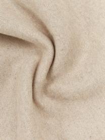 Funda de cojín de tela polar Sylt, 85% algodón, 15% poliacrílico, Beige, An 40 x L 40 cm