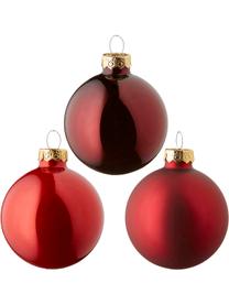 Set de bolas de Navidad Globe, Ø 6 cm, 49 uds., Vidrio, Rojo, Ø 6 cm