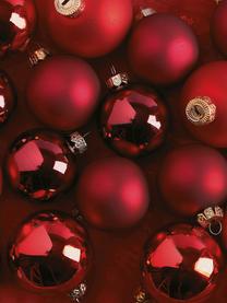 Set de bolas de Navidad Globe, Ø 6 cm, 49 uds., Vidrio, Rojo, Ø 6 cm