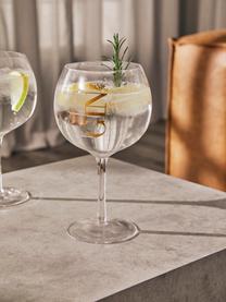 Kieliszek Gin Tonic, 4 szt., Szkło, Transparentny, odcienie złotego, Ø 13 x W 22 cm, 180 ml