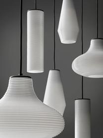 Lampada a sospensione in vetro soffiato Clio, Paralume: vetro, Bianco, Ø 9 x Alt. 31 cm