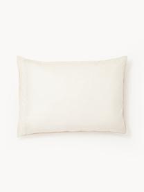 Taie d'oreiller en percale de coton motif forêt Lamia, Beige, larg. 50 x long. 70 cm