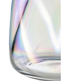 Vase irisé soufflé bouche Rainbow, Verre, soufflé bouche, Transparent, irisé, Ø 18 x haut. 26 cm