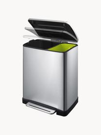 Odpadkový koš Recycle E-Cube, 28 l + 18 l, Stříbrná, Š 50 cm, H 35 cm, 28 l + 18 l