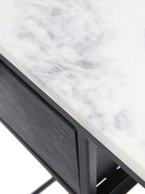 Bureau marbré Muce, Noir, marbre, larg. 110 x prof. 40 cm